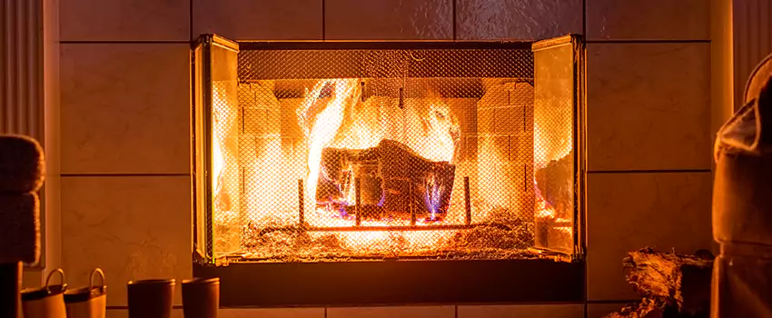 Mendota Hearth Landscape Fireplace Installation in Channelview, Texas