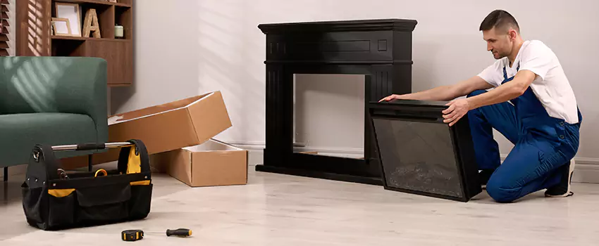 Old Rusted Metal Fireplace Repair And Replacement in Channelview, TX