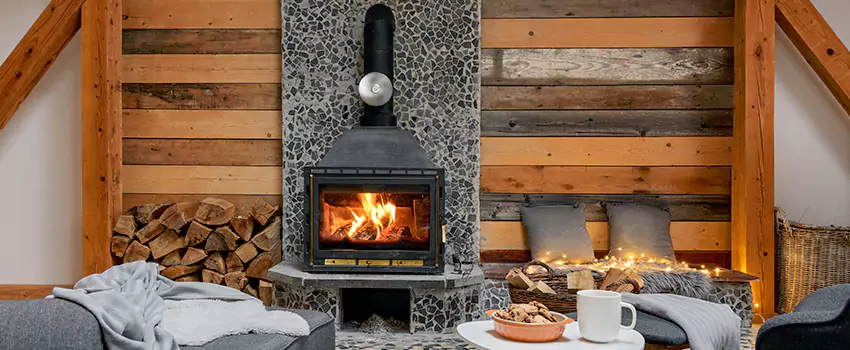 Thelin Hearth Products Direct Vent Gas Stove Fireplace Inspection in Channelview, Texas